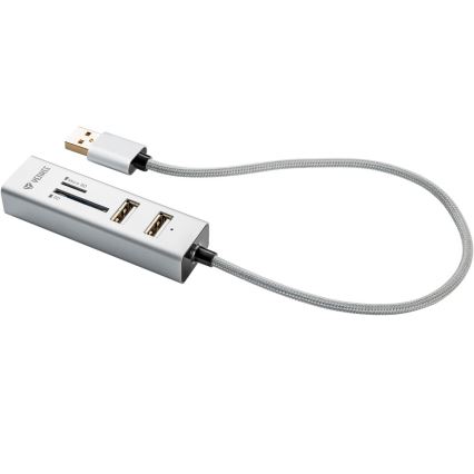 Yenkee - USB Splitter 2.0 ja kortinlukija