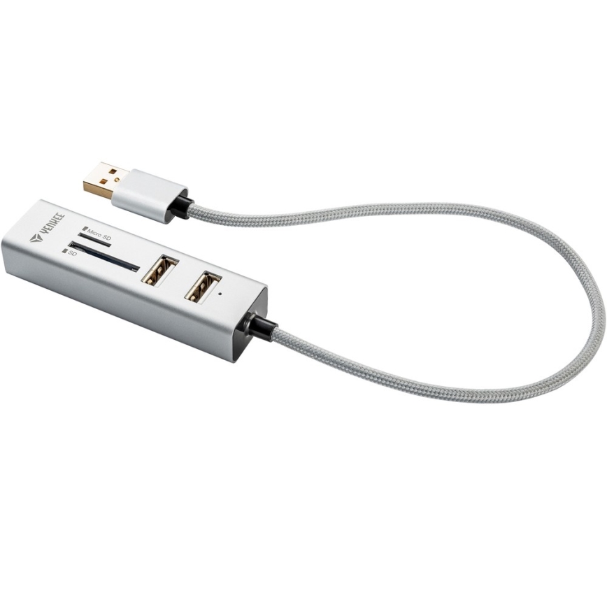 Yenkee - USB Splitter 2.0 ja kortinlukija