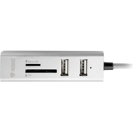 Yenkee - USB Splitter 2.0 ja kortinlukija