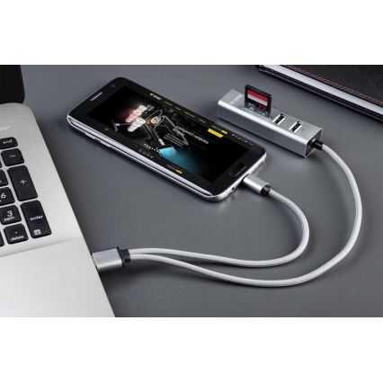 Yenkee - USB Splitter 2.0 ja OTG ja kortinlukija