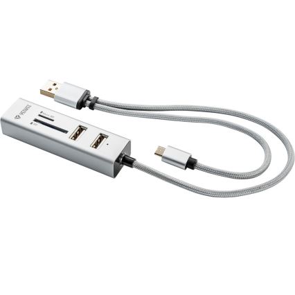 Yenkee - USB Splitter 2.0 ja OTG ja kortinlukija