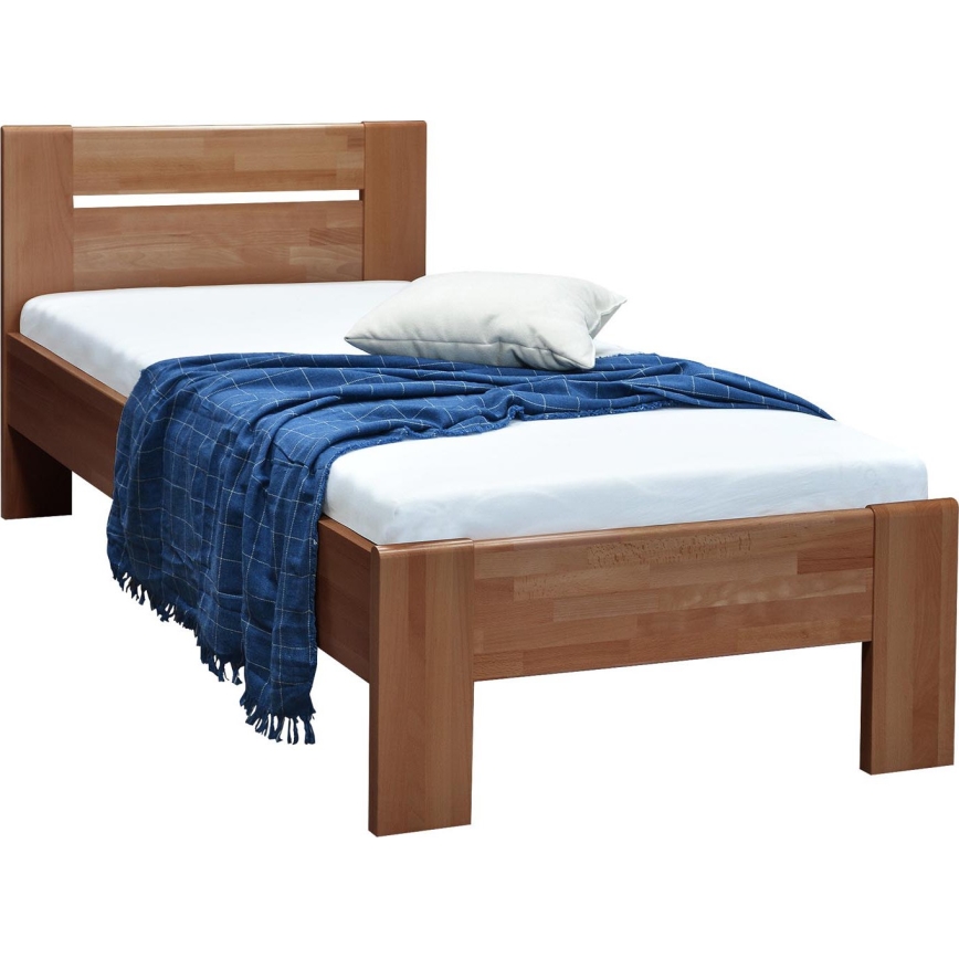 Yhden hengen sänky AMBER 90x200 cm luumu