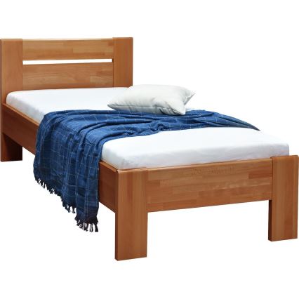 Yhden hengen sänky AMBER 90x200 cm pähkinä