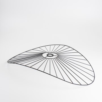 Yleiskäyttöinen CURITIBA-varjostin 60x80 cm, musta