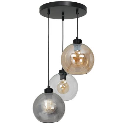 Yleiskäyttöinen vaihtolasi SOFIA E27, halkaisija 20 cm, savunvärinen beige