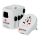 Yleismatkasovitin koko maailmalle 230V + USB-portti
