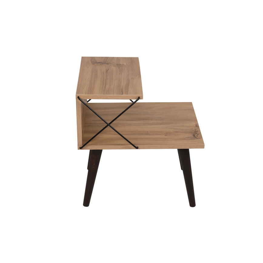 Yöpöytä CROSS 55x50 cm ruskea