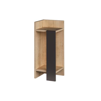 Yöpöytä ELOS 60x25 cm ruskea/antrasiitti