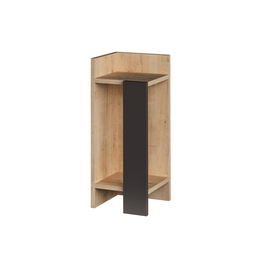 Yöpöytä ELOS 60x25 cm ruskea/antrasiitti