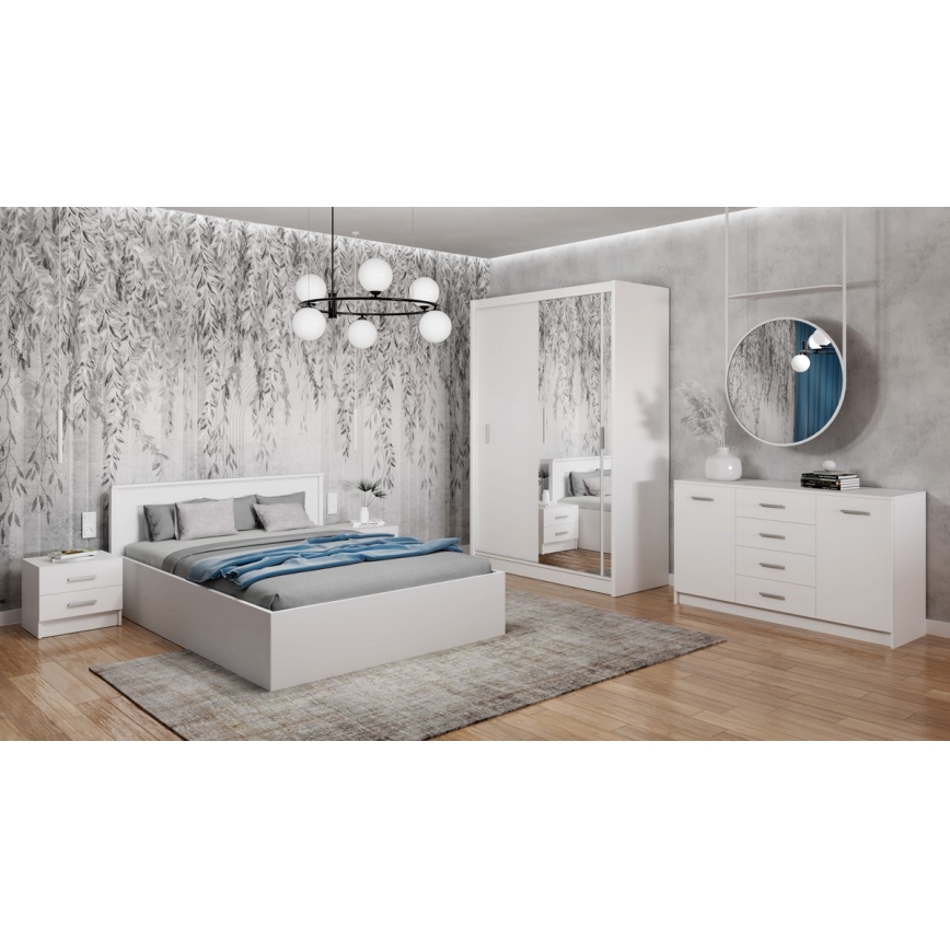 Yöpöytä TOD valkoinen