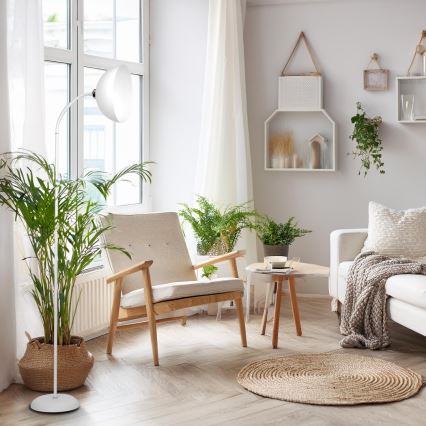 ZACK-lattiavalaisin 1xE27/15W/230V, valkoinen