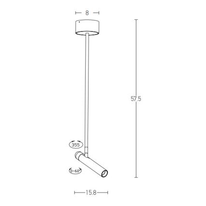 Zambelis 1920 - LED-riipuskattokruunu LED/4,2W/230V valkoinen