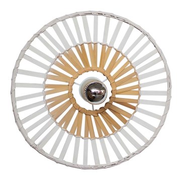 Zambelis 19251 - Seinävalaisin 1xE27/40W/230V bambu/beige