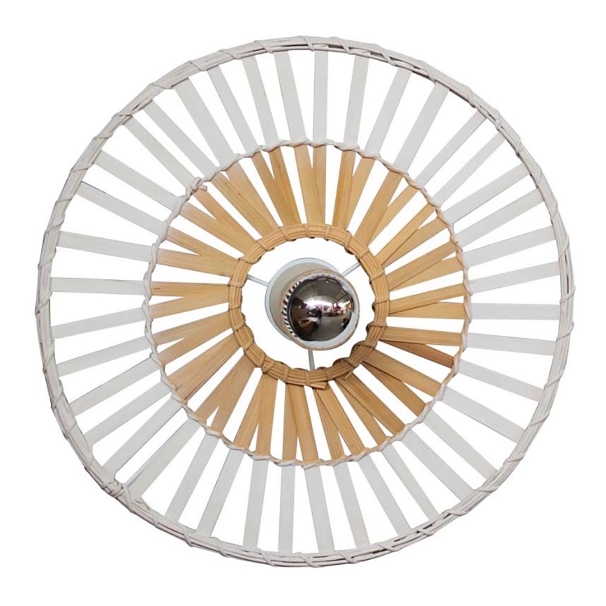 Zambelis 19251 - Seinävalaisin 1xE27/40W/230V bambu/beige