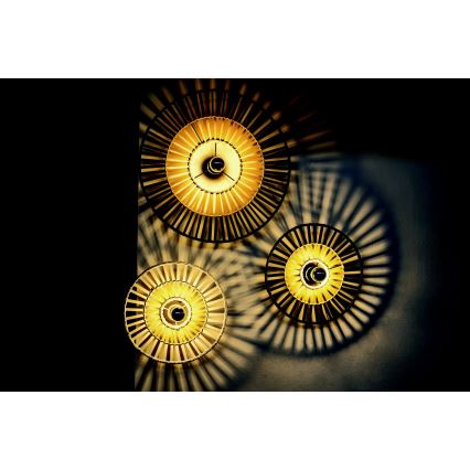 Zambelis 19251 - Seinävalaisin 1xE27/40W/230V bambu/beige
