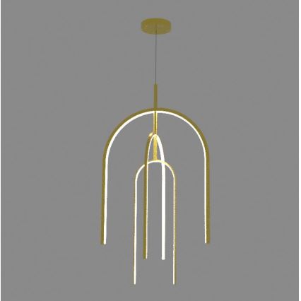 Zambelis 1931 - Himmennettävä LED-kattokruunu johdossa LED/80W/230V kulta