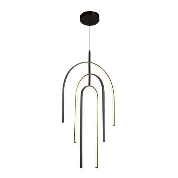 Zambelis 1932 - Himmennettävä LED-kattokruunu johdossa LED/80W/230V musta