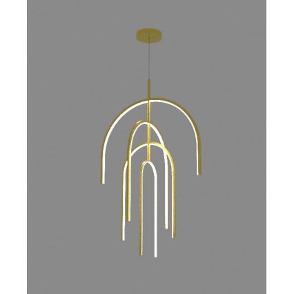 Zambelis 1933 - Himmennettävä LED-kattokruunu johdossa LED/96W/230V kulta