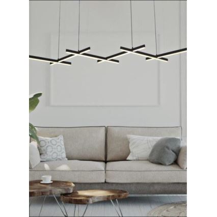 Zambelis 1948 - Himmennettävä LED-kattokruunu johdossa LED/85W/230V musta