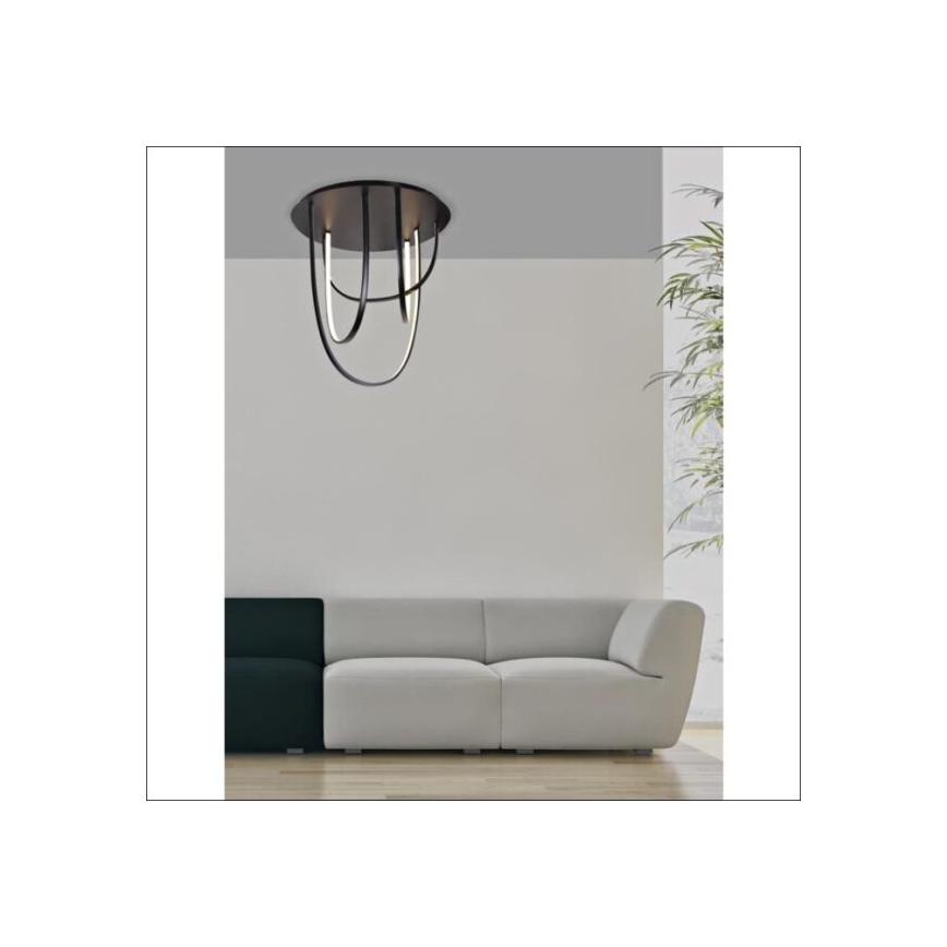 Zambelis 1951 - LED Himmennettävä pinta-asennettava kattokruunu LED/80W/230V musta
