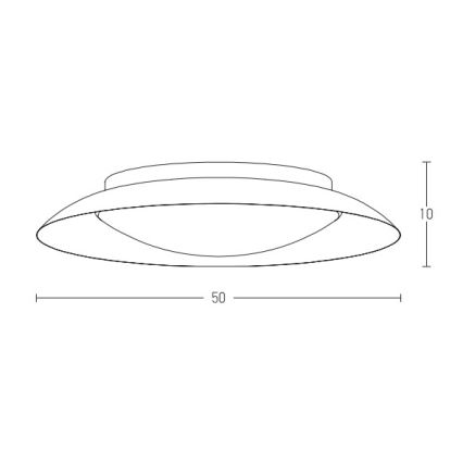 Zambelis 1959 - LED-kattovalaisin LED/28W/230V halkaisija 50 cm kupari