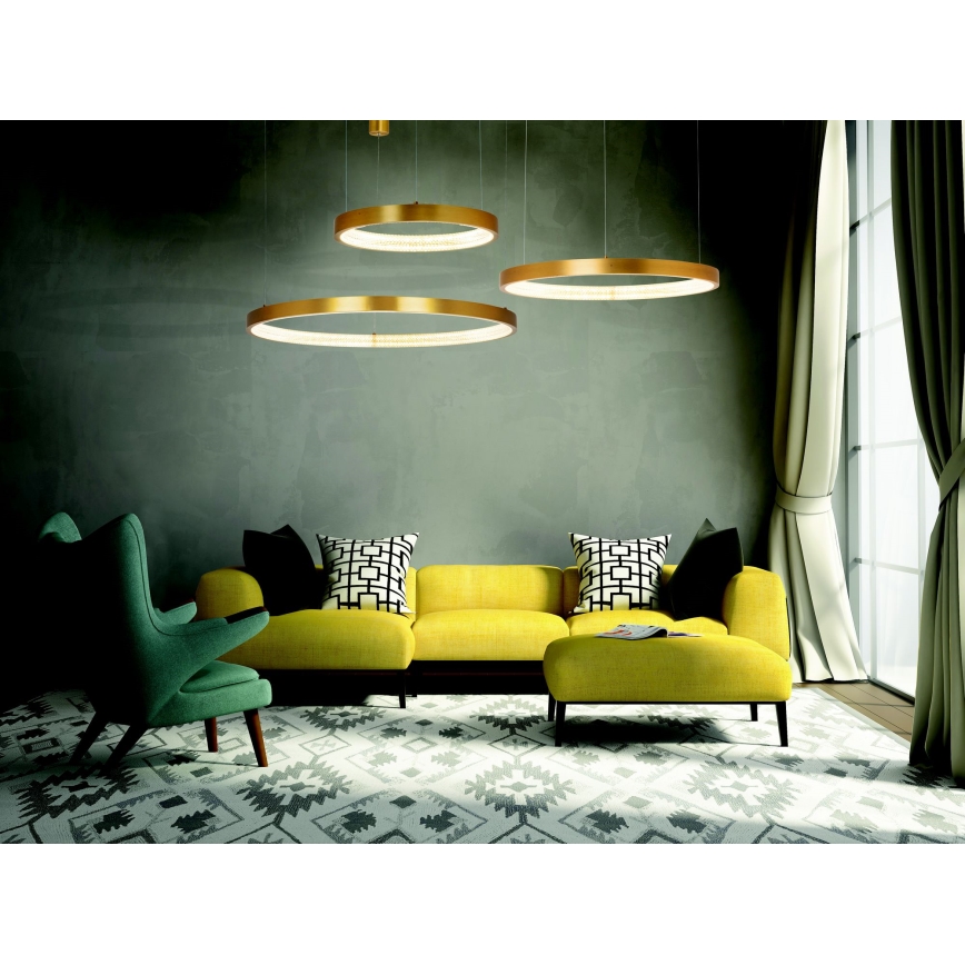 Zambelis 2005 - Himmennettävä LED-kattokruunu johdossa LED/25W/230V kulta