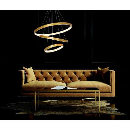 Zambelis 2009 - Himmennettävä LED-kattokruunu johdossa LED/112W/230V kulta
