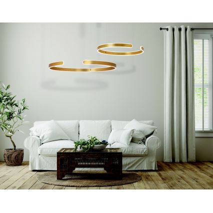 Zambelis 2012 - Himmennettävä LED-kattokruunu johdossa LED/40W/230V kulta