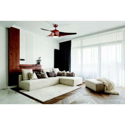 Zambelis 20256 - LED Kattotuuletin LED/15W/230V 3000/4000/6000 kirsikka + kauko-ohjaus