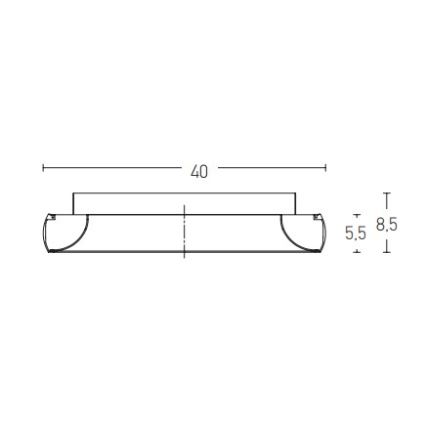 Zambelis 2040 - Himmennettävä LED-kattovalaisin LED/30W/230V halkaisija 40 cm musta