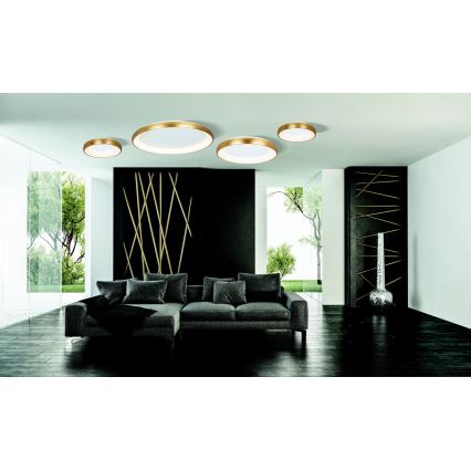 Zambelis 2058 - Himmennettävä LED-kattovalaisin LED/60W/230V halkaisija 80 cm kulta
