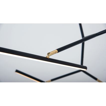Zambelis 2070 - Himmennettävä LED-riipuskattokruunu LED/49W/230V musta
