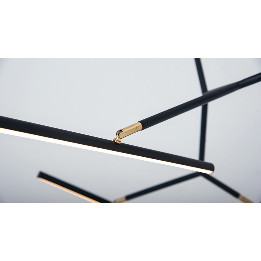 Zambelis 2070 - Himmennettävä LED-riipuskattokruunu LED/49W/230V musta