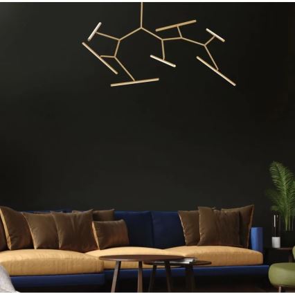 Zambelis 2071 - Himmennettävä LED-riipuskattokruunu LED/49W/230V kulta
