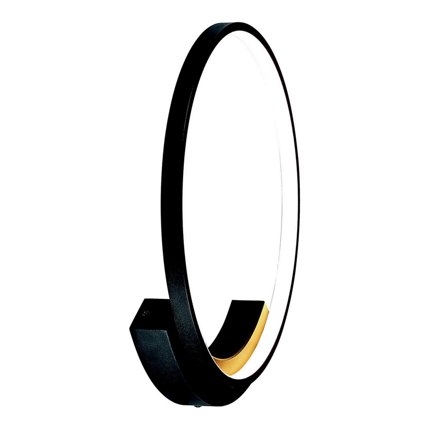 Zambelis 2074 - LED-seinävalaisin LED/25W/230V halkaisija 42,5 cm musta