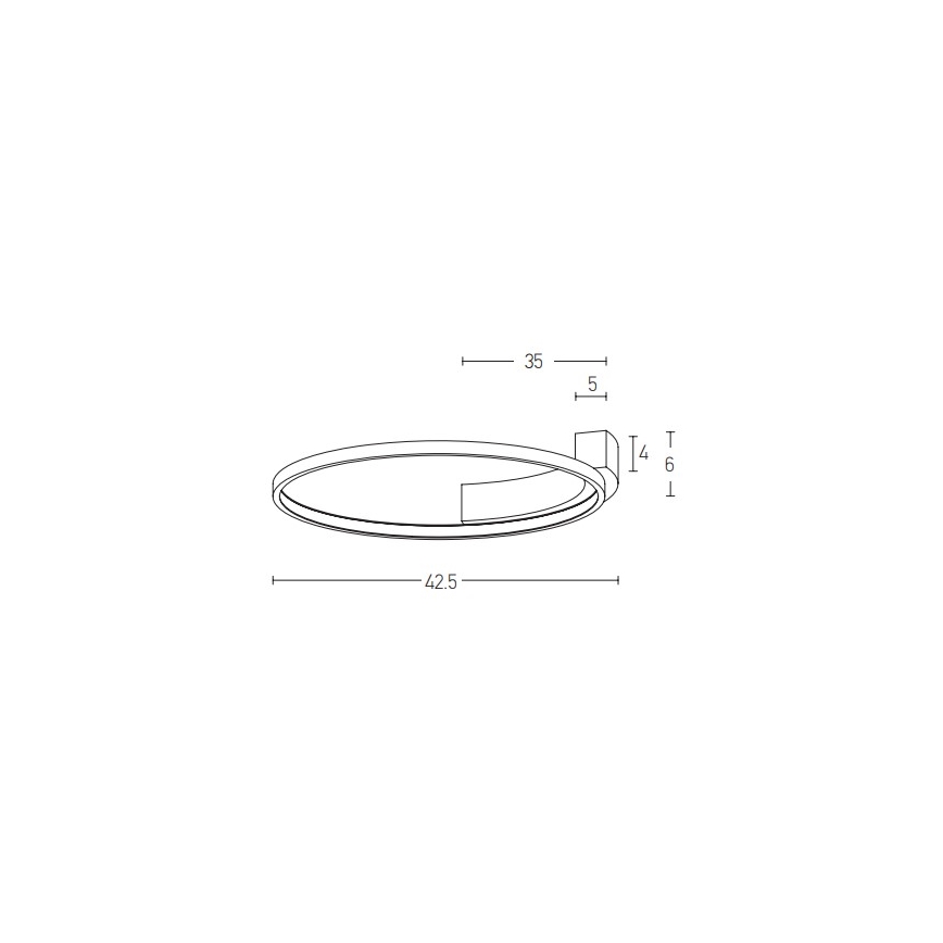 Zambelis 2075 - LED-seinävalaisin LED/25W/230V halkaisija 42,5 cm valkoinen