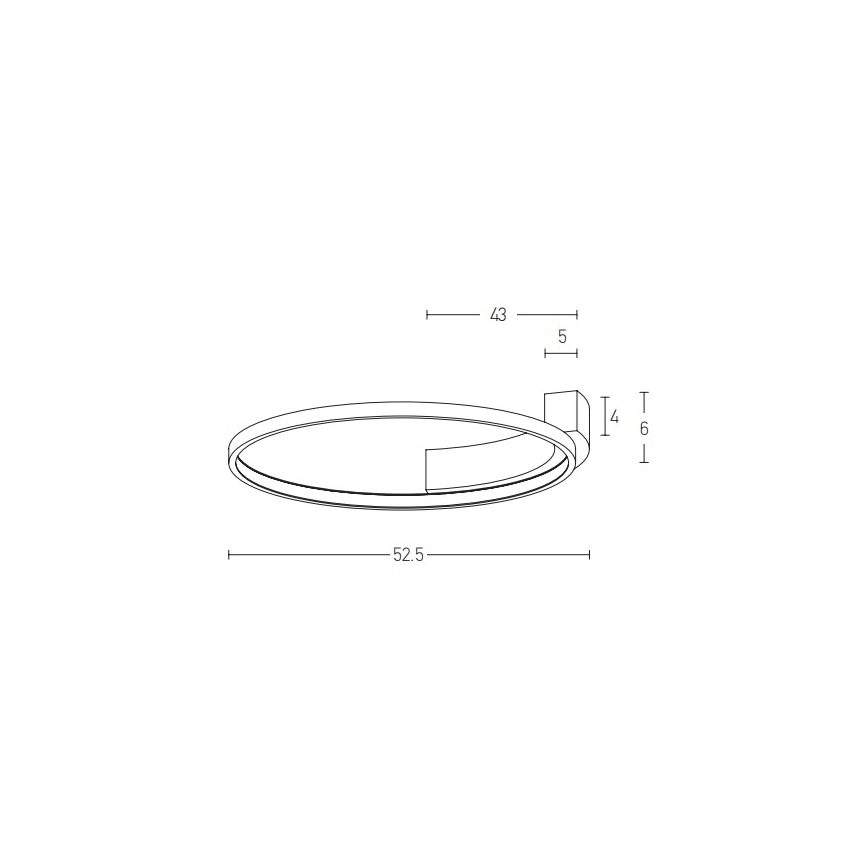 Zambelis 2077 - LED-seinävalaisin LED/31W/230V halkaisija 52,5 cm valkoinen