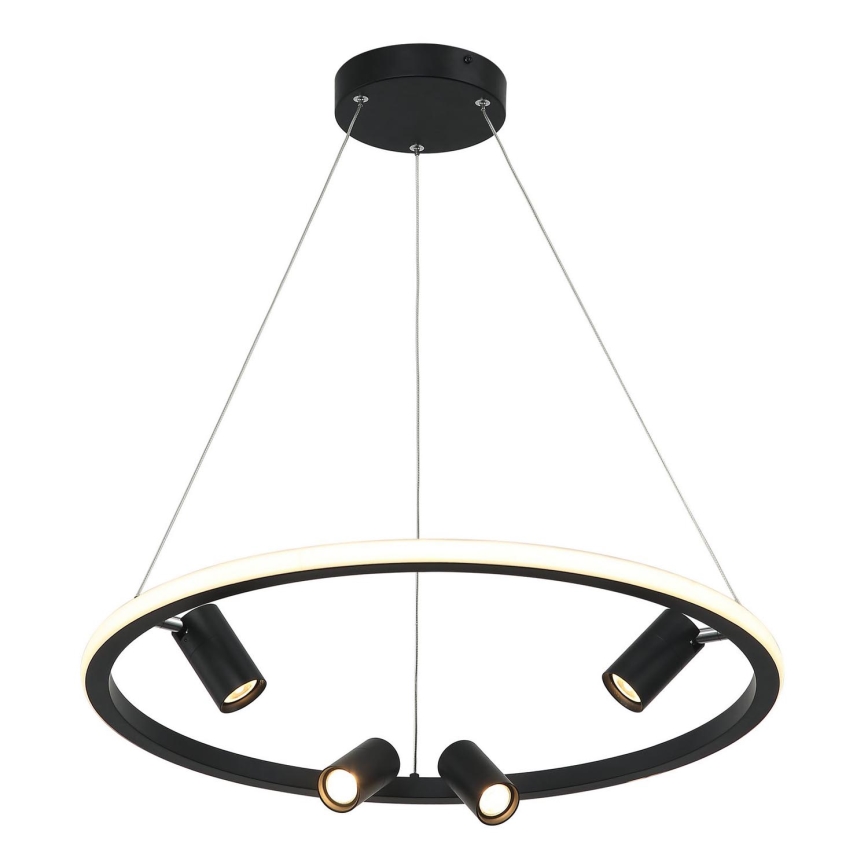 Zambelis 22012 - Himmennettävä LED-kattokruunu johdossa LED/47W/230V halkaisija 60 cm musta