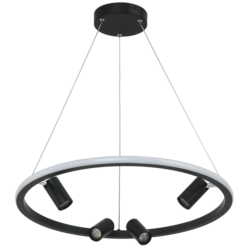 Zambelis 22012 - Himmennettävä LED-kattokruunu johdossa LED/47W/230V halkaisija 60 cm musta