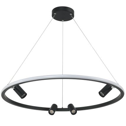 Zambelis 22013 - Himmennettävä LED-kattokruunu johdossa LED/59W/230V halkaisija 79 cm musta