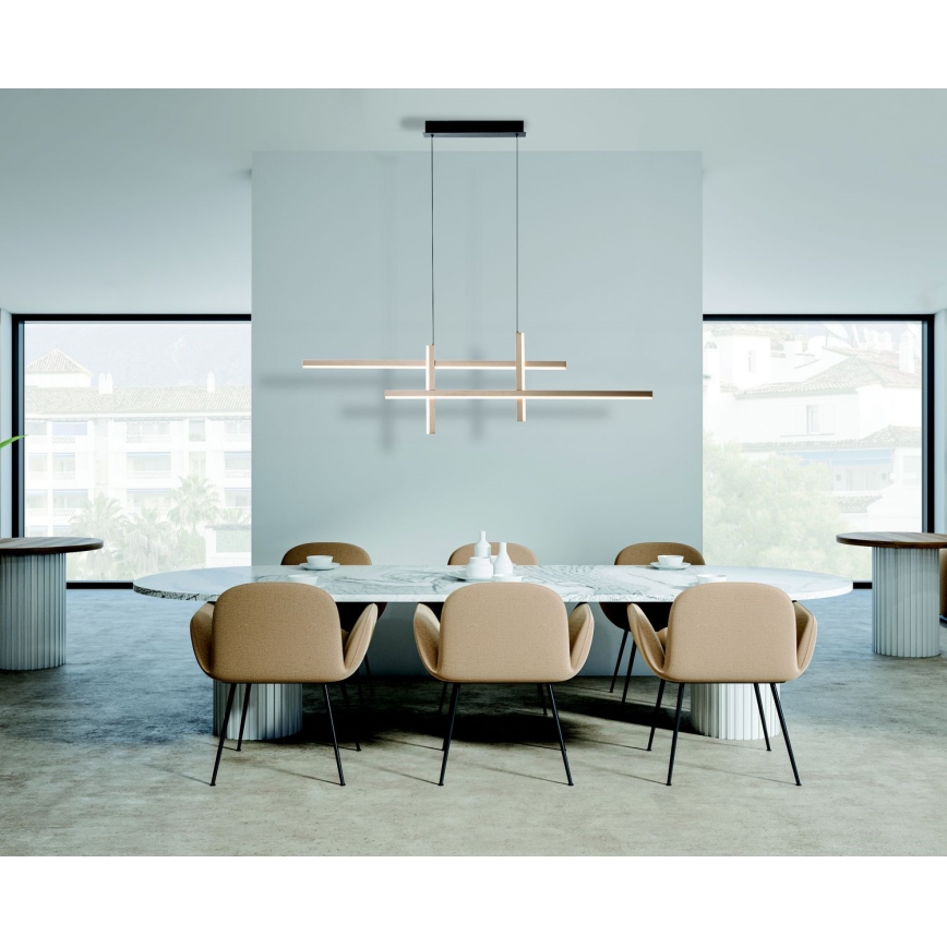Zambelis 22022 - Himmennettävä LED-kattokruunu johdossa LED/41W/230V kulta