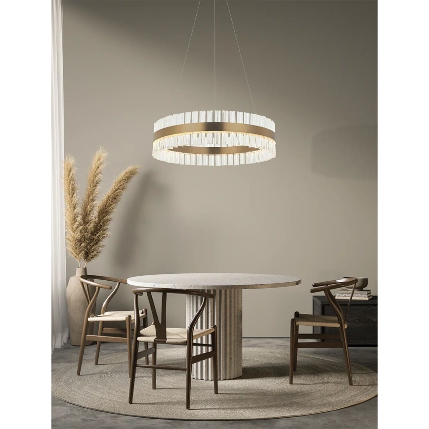 Zambelis 22040 - Himmennettävä LED-kattokruunu johdossa LED/68W/230V kulta