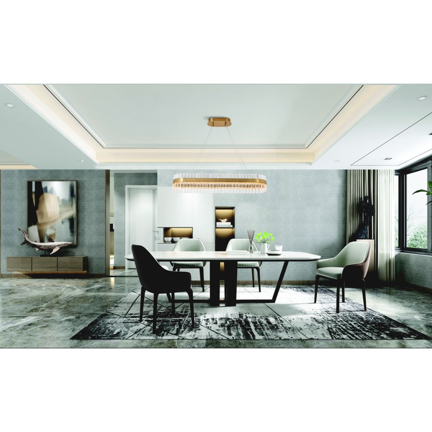 Zambelis 22041 - Himmennettävä LED-kattokruunu johdossa LED/68W/230V kulta