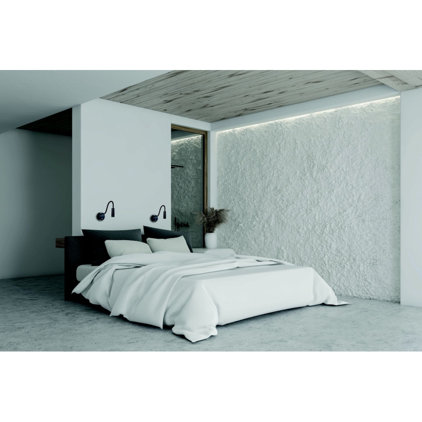 Zambelis 22049 - LED-seinävalaisin LED/3W/230V CRI90 musta