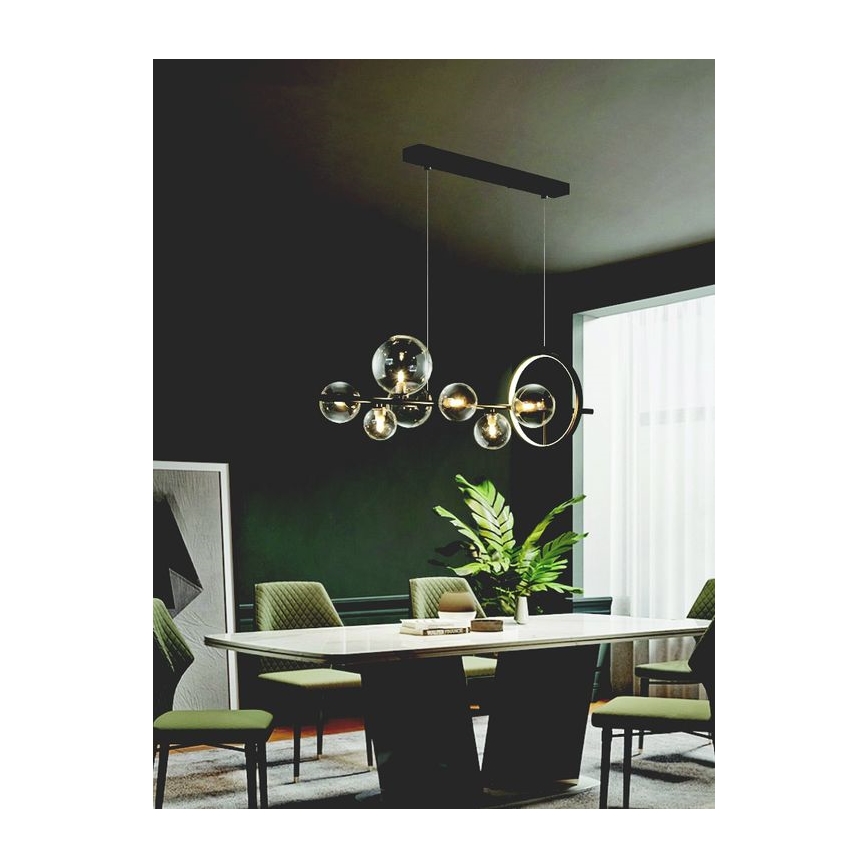Zambelis 22063 - Himmennettävä LED-kattokruunu johdossa LED/14W + 7xG9/7W/230V