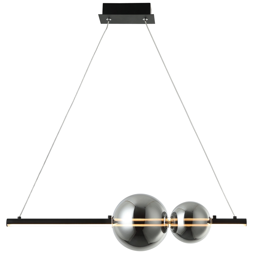 Zambelis 22109 - Himmennettävä LED-kattokruunu johdossa LED/11W/230V musta