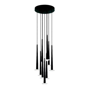 Zambelis 22113 - Himmennettävä LED-kattokruunu johdossa 9xLED/3W/230V CRI90 musta