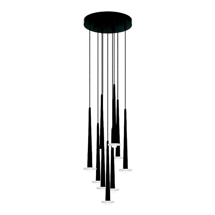 Zambelis 22113 - Himmennettävä LED-kattokruunu johdossa 9xLED/3W/230V CRI90 musta
