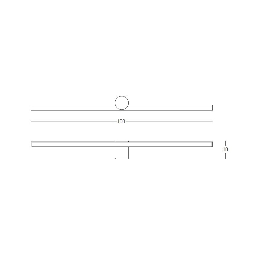 Zambelis 22126 - Kylpyhuoneen LED-peilivalo LED/21W/230V 100 cm IP54