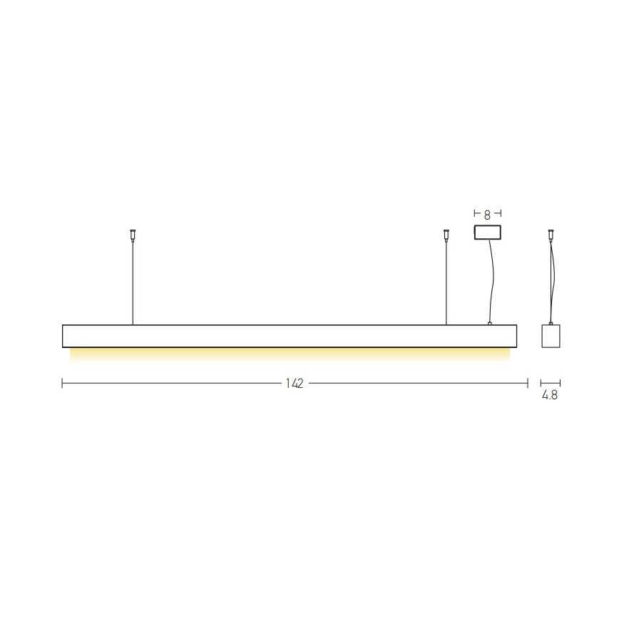Zambelis 22210 - LED-kattokruunu johdossa LED/45W/230V